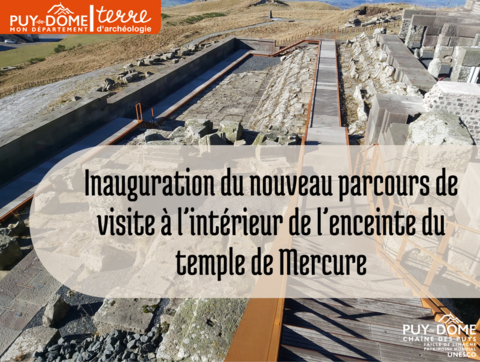 Inauguration du nouveau parcours de visite dans les vestiges du temple de Mercure